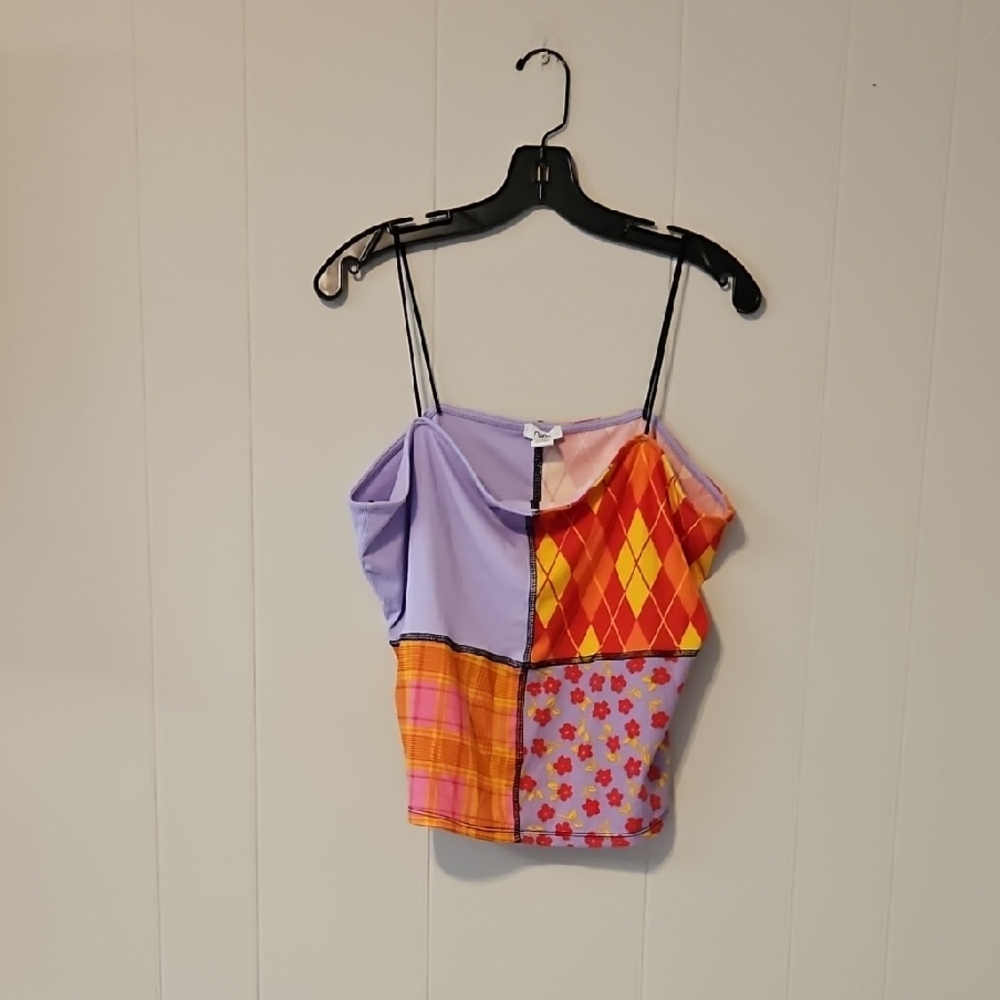 Colorful Patchwork Women's Top
